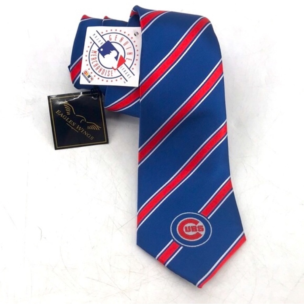 New Chicago Cubs MLB Genuine Merchandise Woven Polyester Team Logo Tie NWT